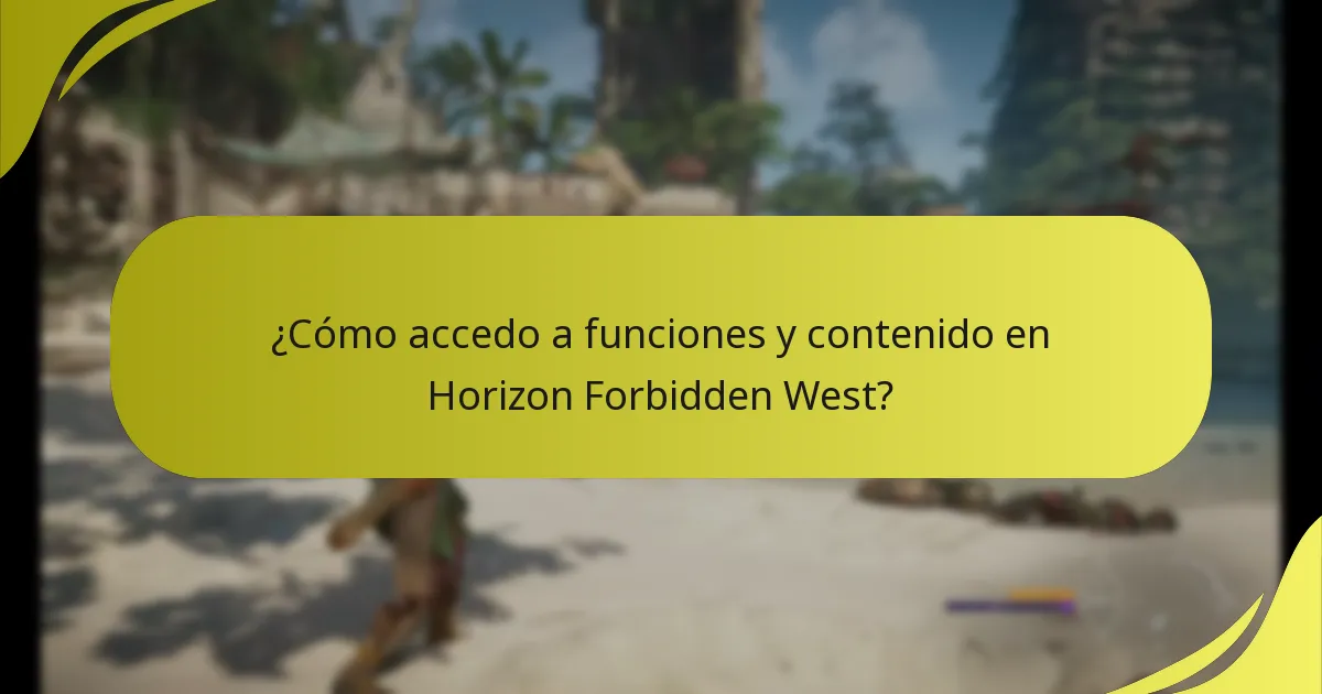 ¿Cuáles son las configuraciones clave de la cuenta para Horizon Forbidden West?