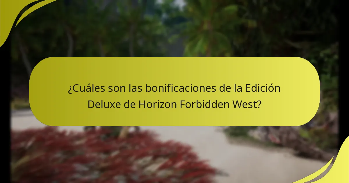 ¿Cómo canjear las bonificaciones de la Edición Deluxe en Horizon Forbidden West?