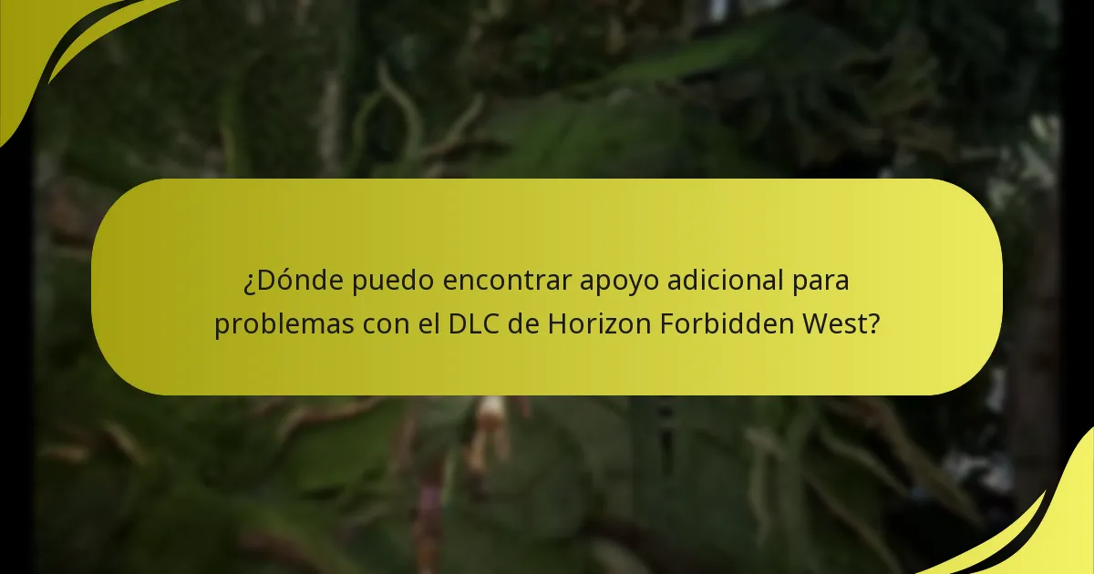 ¿Qué contenido DLC está disponible para Horizon Forbidden West?